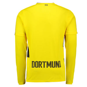 Borussia Dortmund 2017-18 Long Sleeve Home Shirt (S) (Excellent)_1