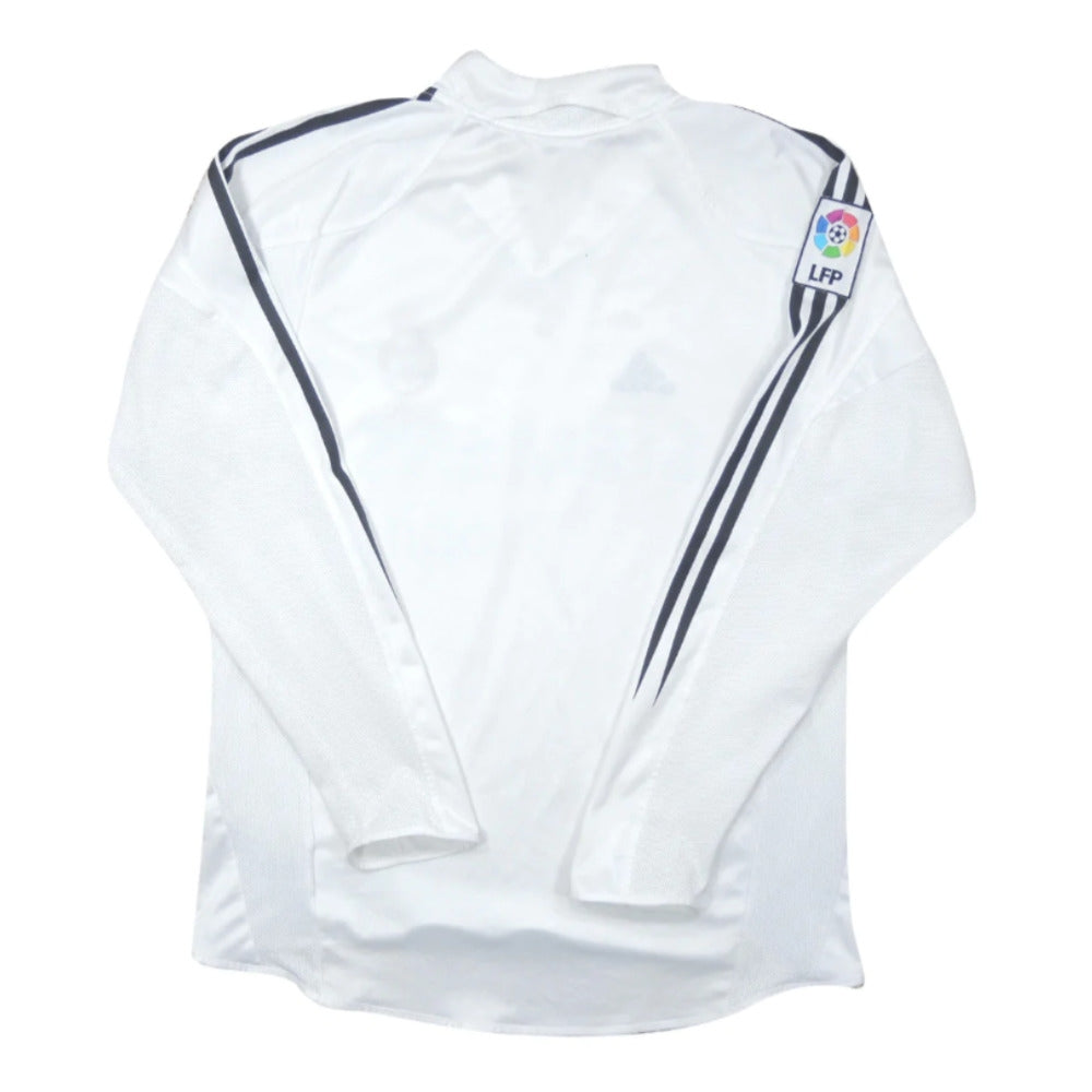 Real Madrid 2004-05 Long Sleeve Home Shirt (M) (Excellent)_1