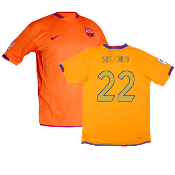 Barcelona 2006-07 Away Shirt (S) (Excellent) (Saviola 22)