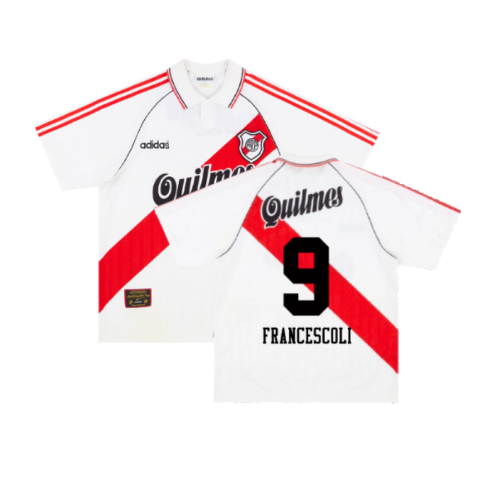 1995-96 River Plate Home Shirt (Good) (Francescoli 9)