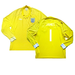 2010-2011 England Goalkeeper LS Shirt (Yellow) (Very Good) (JAMES 1)_0