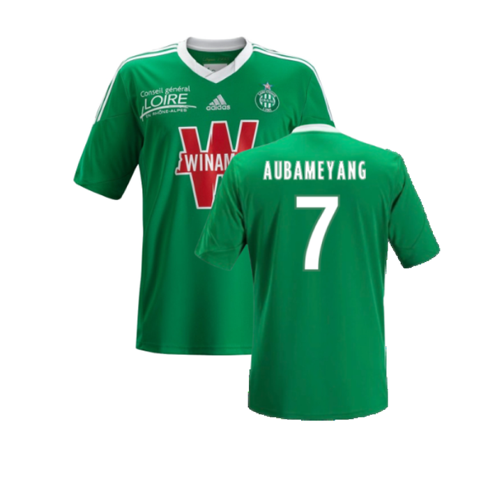 Saint Etienne 2013-14 Home Shirt (M) (Excellent) (AUBAMEYANG 7)