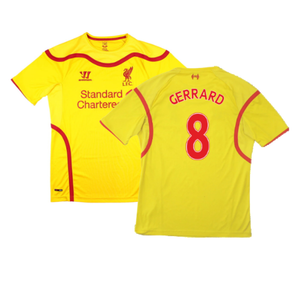 Liverpool 2014-15 Warrior Away Shirt (Very Good) (GERRARD 8)_0