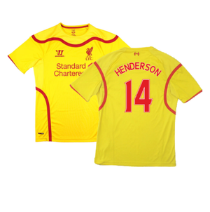 Liverpool 2014-15 Away Football Shirt (Very Good) (HENDERSON 14)_0