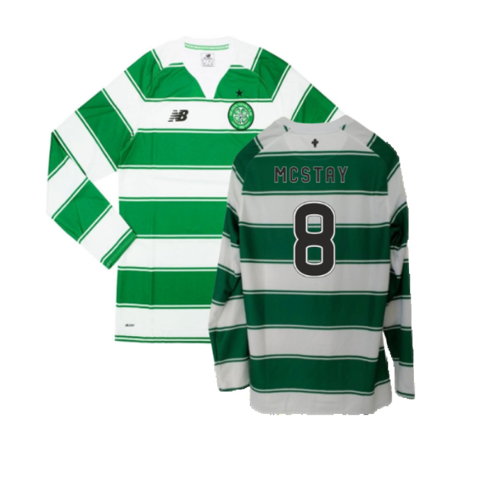 Celtic 2015-16 Long Sleeve Home Shirt (3XL) (Excellent) (McStay 8)