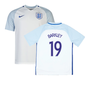 2016-2017 England Home Nike Football Shirt (L) (Excellent) (Barkley 19)_0