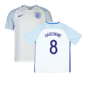 2016-2017 England Home Nike Football Shirt (L) (Excellent) (Gascoigne 8)_0