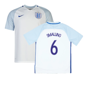 2016-2017 England Home Nike Football Shirt (L) (Excellent) (Smalling 6)_0