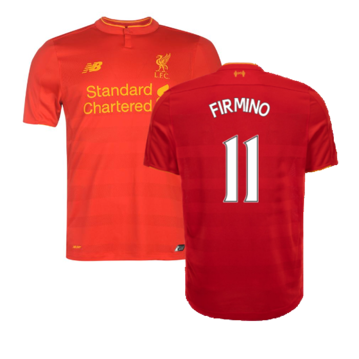 Liverpool 2016-17 Home Football Shirt (Excellent) (Firmino 11)