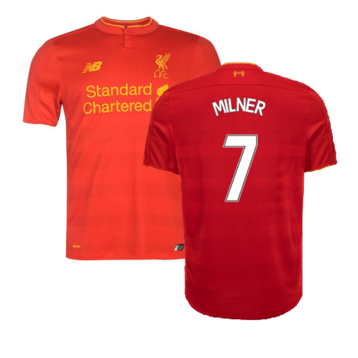 Liverpool 2016-17 Home Football Shirt (Excellent) (Milner 7)