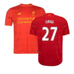 Liverpool 2016-17 Home Football Shirt (Excellent) (Origi 27)_0