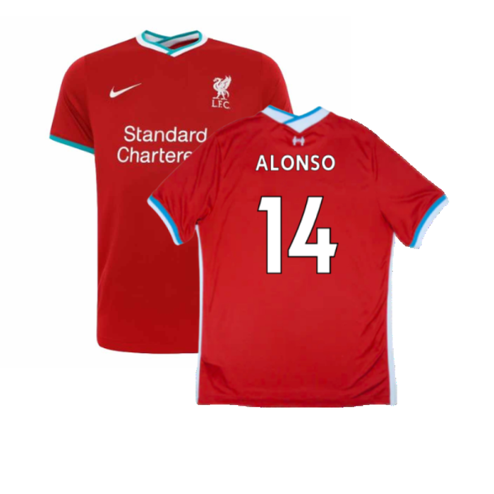 2020-2021 Liverpool Home Shirt (M) (Fair) (ALONSO 14)