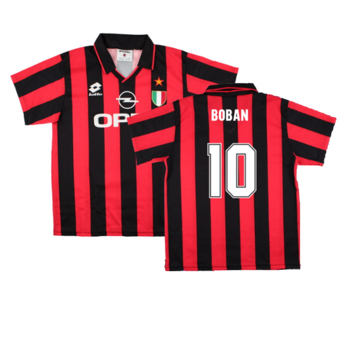 AC Milan 1994-95 Home Shirt (S) (BOBAN 10) (Excellent)