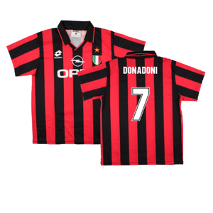 AC Milan 1994-95 Home Shirt (S) (Donadoni 7) (Excellent)_0