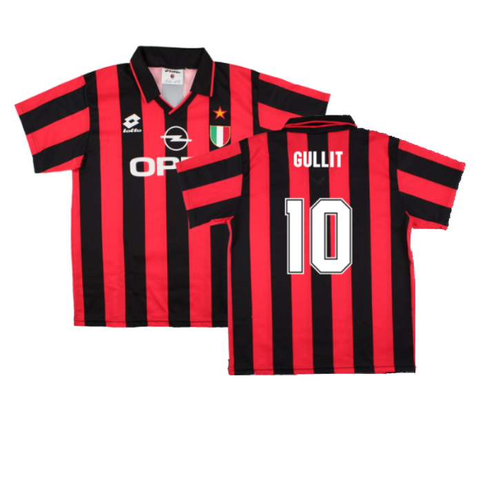 AC Milan 1994-95 Home Shirt (S) (Gullit 10) (Excellent)