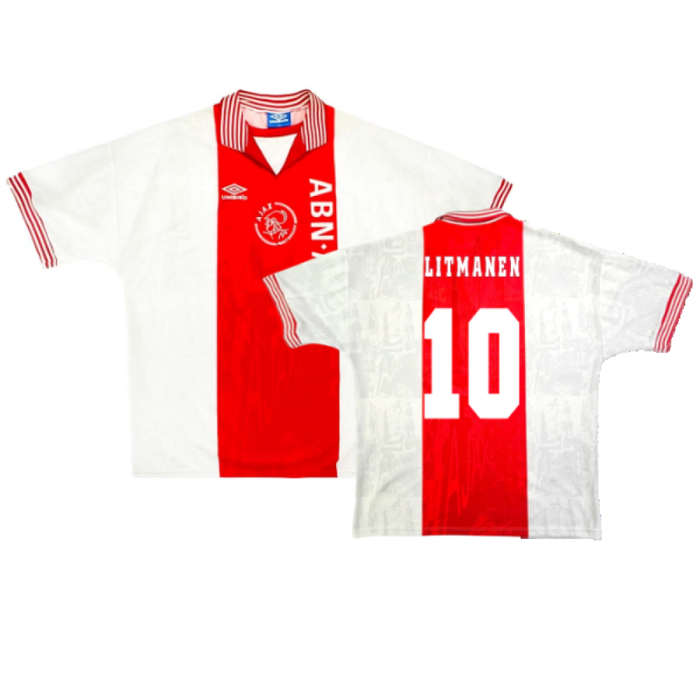 Ajax 1996-97 Home Shirt (Excellent) (Litmanen 10)