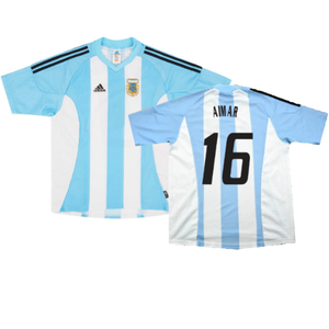 Argentina 2002-04 Home Shirt (L) (Excellent) (Aimar 16)_0