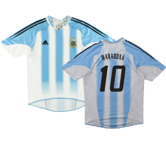 Argentina 2004-05 Home Shirt (XL) (Good) (MARADONA 10)