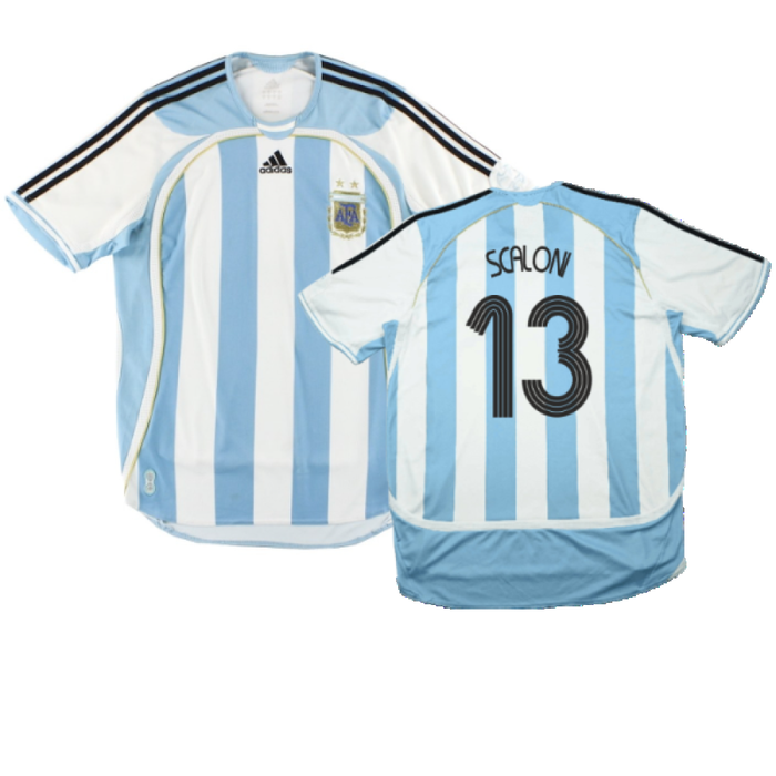 Argentina 2006-2007 Home Shirt (Good) (Scaloni 13)