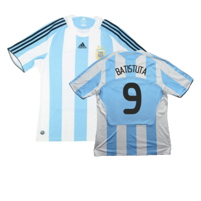 Argentina 2008-09 Home Shirt (S) (Very Good) (Batistuta 9)