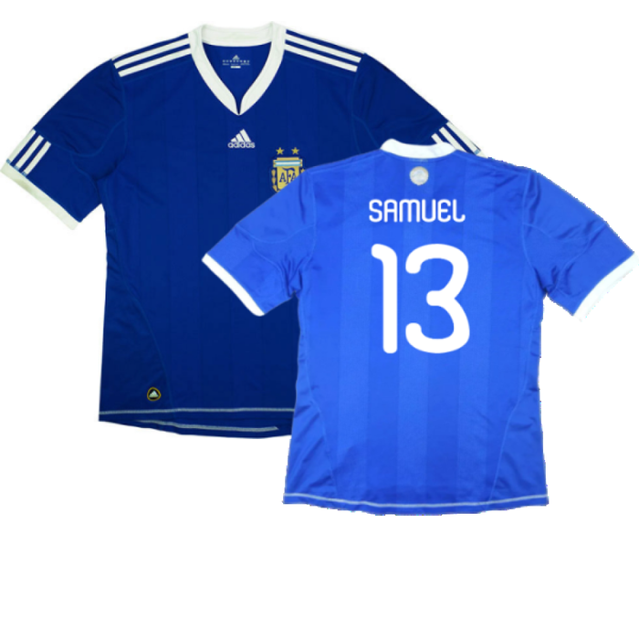 Argentina 2010-11 Away Shirt (S) (Very Good) (Samuel 13)