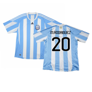 Argentina 2010-11 Home Shirt (Excellent) (M.Rodriguez 20)_0