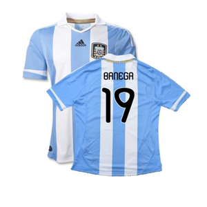 Argentina 2011-2012 Home Shirt (L) (Good) (Banega 19)_0