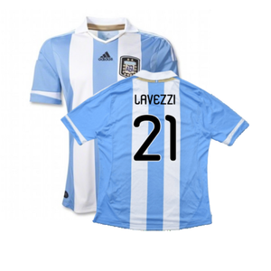 Argentina 2011-2012 Home Shirt (L) (Good) (Lavezzi 21)_0