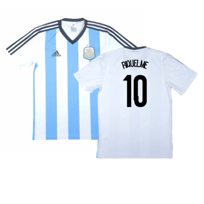 Argentina 2013-15 Basic Home Shirt (Very Good) (Riquelme 10)