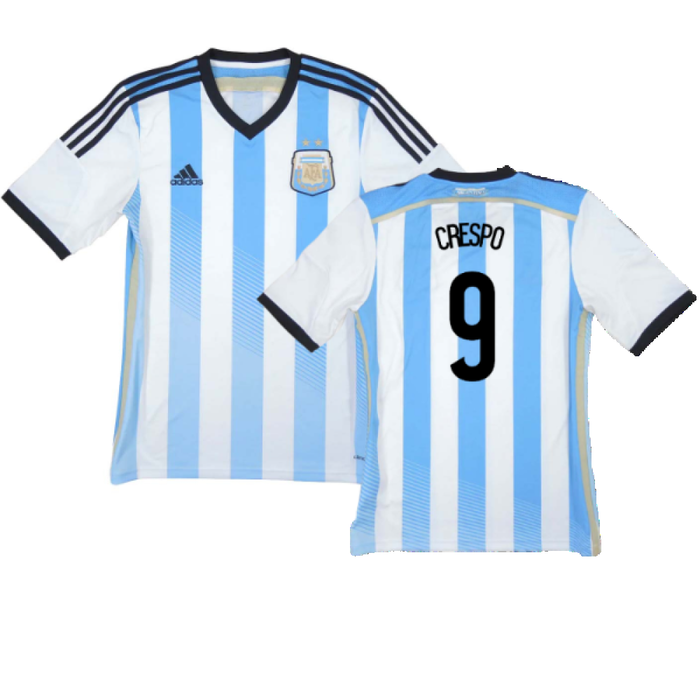 Argentina 2014-15 Home Shirt (L) (Mint) (Crespo 9)