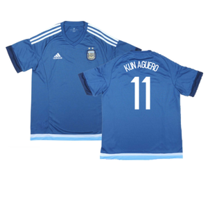 Argentina 2015-16 Away Shirt (Mint) (Kun Aguero 11)_0