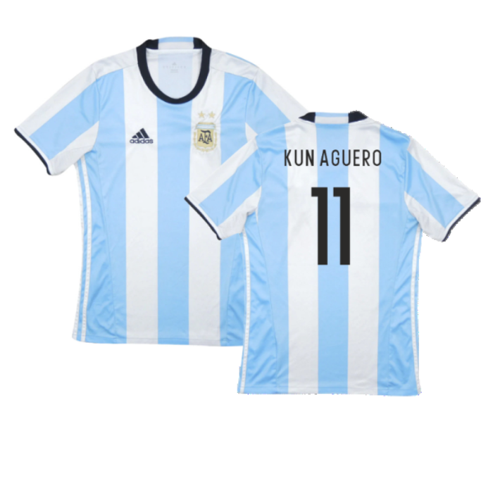 Argentina 2016-17 Home Shirt (Excellent) (Kun Aguero 11)