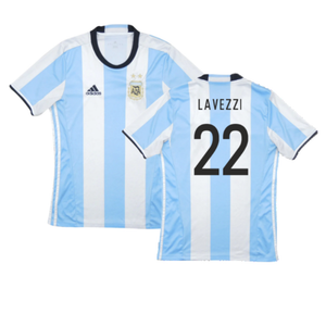 Argentina 2016-17 Home Shirt (Excellent) (Lavezzi 22)_0