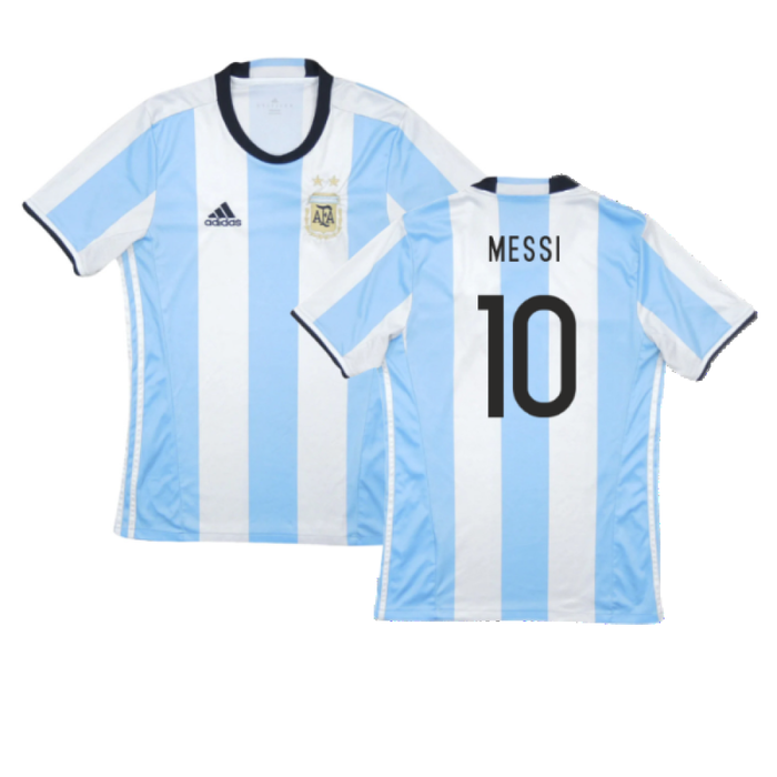 Argentina 2016-17 Home Shirt (Excellent) (Messi 10)