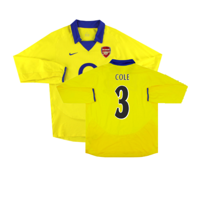 Arsenal 2003-05 Long Sleeve Away Shirt (Excellent) (Cole 3)