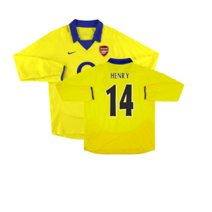 Arsenal 2003-05 Long Sleeve Away Shirt (Excellent) (Henry 14)_0