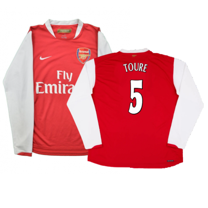 Arsenal 2006-07 Long Sleeve Home Shirt (XXL) (Excellent) (Toure 5)