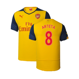 Arsenal 2014-15 Away Shirt (M) (Excellent) (Arteta 8)_0