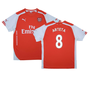 Arsenal 2014-15 Home Shirt (S) (Excellent) (Arteta 8)_0