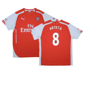 Arsenal 2014-15 Home Shirt (Excellent) (Arteta 8)_0