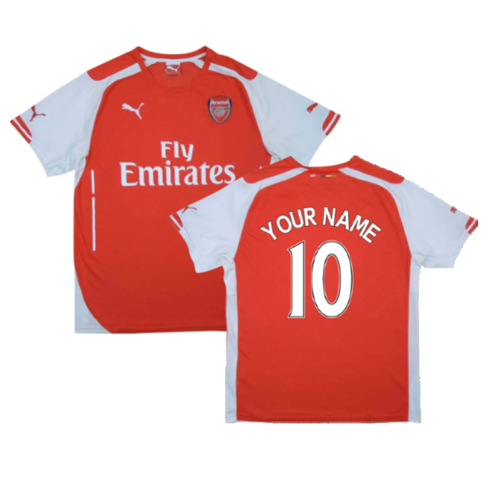 Arsenal 2014-15 Home Shirt (L) (Your Name 10) (Very Good)