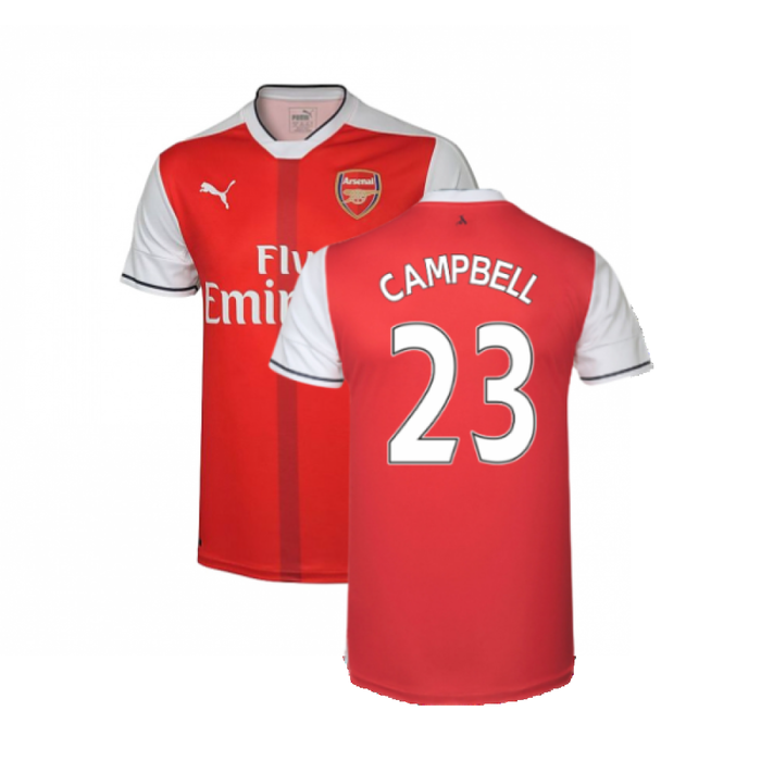 Arsenal 2016-17 Home Shirt (M) (Excellent) (CAMPBELL 23)