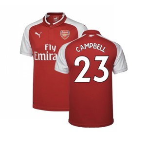 Arsenal 2017-18 Home Shirt (S) (Mint) (Campbell 23)_0