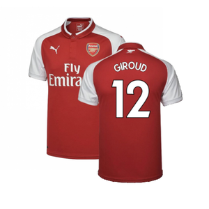 Arsenal 2017-18 Home Shirt (Very Good) (Giroud 12)_0