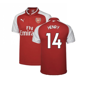 Arsenal 2017-18 Home Shirt (M) (Excellent) (Henry 14)_0