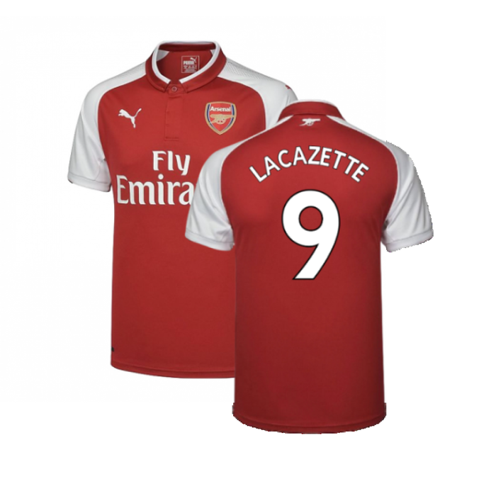 Arsenal 2017-18 Home Shirt (Excellent) (Lacazette 9)