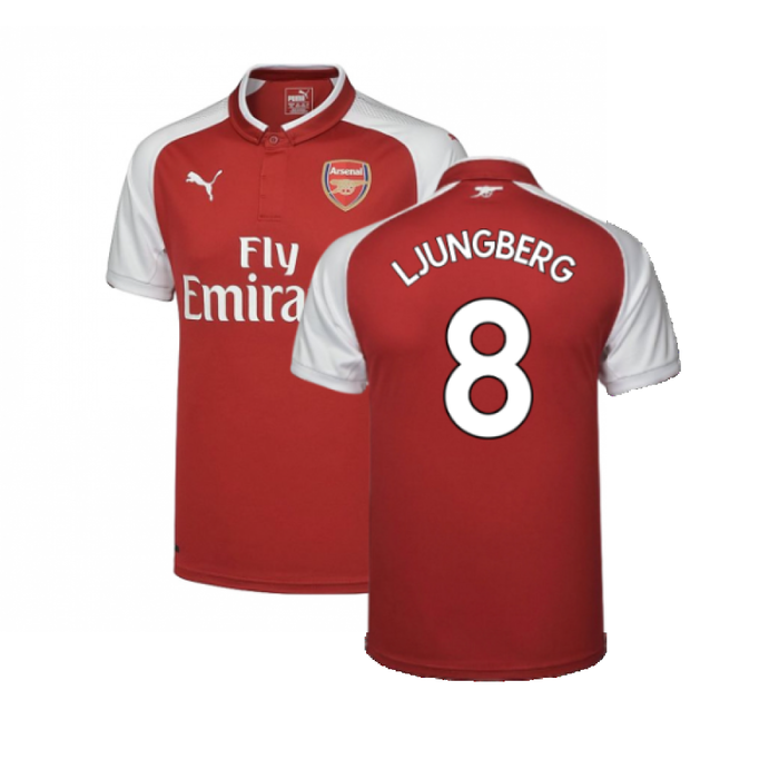 Arsenal 2017-18 Home Shirt (XL) (Very Good) (Ljungberg 8)