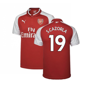 Arsenal 2017-18 Home Shirt (M) (Excellent) (S.Cazorla 19)_0