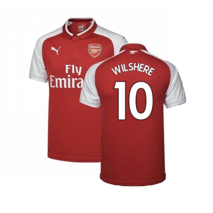 Arsenal 2017-18 Home Shirt (M) (Excellent) (Wilshere 10)