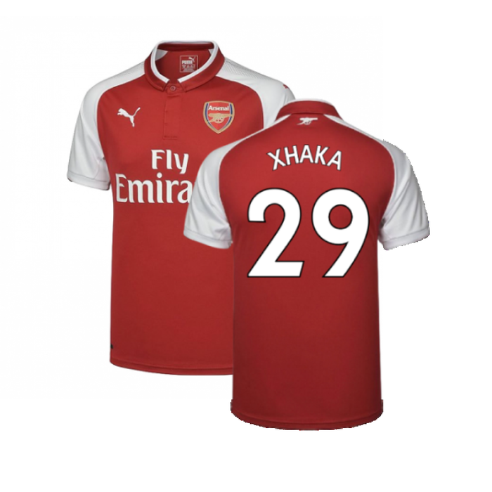 Arsenal 2017-18 Home Shirt (S) (Mint) (Xhaka 29)